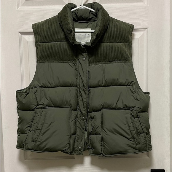 American Eagle Outfitters Jackets & Blazers - American Eagle | Army Green | Snap/Zipper Front Closure | Puffer Vest | Size XXL